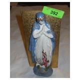 VINTAGE PORCELAIN MARY FIGURINE / STATUE 11 1/2"
