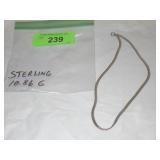 STERLING CHAIN 10.86 GRAMS