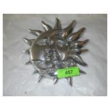ALUMINUM / STAINLESS STEEL? SUN WALL PLAQUE >>>>>
