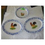 COUNTRY BARN PLATTERS & SERVING BOWL