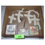 BOOKMARK, CROCHETED CROSSES, COASTERS