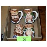 VINTAGE KING & QUEEN BUST LIGHTERS & MUGS