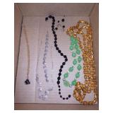 VTG GLASS BEAD NECKLACES, ASST. COSTUME NECKLACES
