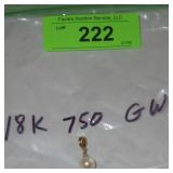 PENDANT MARKED 18K 750 GW