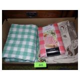 CLOTH & PLASTIC TABLECLOTHS, NIP PEVA TABLECLOTH