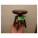 SMALL VINTAGE? ORGAN / PIANO STOOL 6"