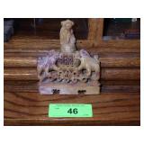 VINTAGE SOAPSTONE INCENSE BURNER