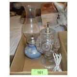 CRYSTAL LAMP, OIL LAMP