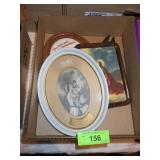 VINTAGE PRINTS, EMBROIDERED WALL ART