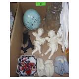 CHERUB WALL PLAQUES (1 W/ BROKEN FOOT), DUTCH >>>