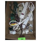 ASST. EXTENSION CORDS & PLUG ADAPTERS