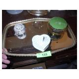 VINTAGE MIRRORED DRESSER TRAY