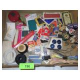 ASST. SEWING NOTIONS - THREAD, NEEDLES, SCISSORS>>
