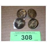 WWII SIGNAL CORPS PINS, US ARMY ENLISTED PINS