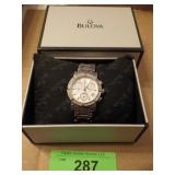 BULOVA LADIES WATCH W/ DIAMONDS (UNTESTED)