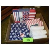 NIP AMERICANA SHOWER CURTAIN, AMERICANA DISH OR >>