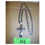 STAINLESS STEEL? CROSS NECKLACE
