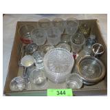 COASTERS, SHOT GLASSES, CORDIALS, BOTTLE OPENER