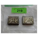 VINTAGE ALPACA MEXICO SNUFF BOXES ? PILL BOXES?