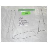 4 STERLING CHAINS MARKED 925 (1 CHAIN IS BROKEN) >