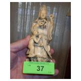 VINTAGE OKIMOMO CHINESE CARVED GUANYIN GODDESS>>>>