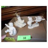 3 SNOWBABIES FIGURINES
