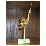 CARVED BURL WOOD BIRD