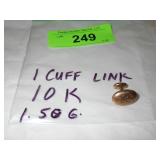 14K GOLD CUFF LINK (1)  1.50 GRAMS