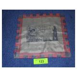 VINTAGE WWI ? SILK HANKERCHIEF (HOLE IN CORNER)