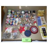 SEWING NOTIONS - THREAD, NEEDLES, MEASURING TAPES>