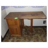 DROP LEAF SEWING TABLE W/ DRAWERS 16 x 19 x 29 W/>