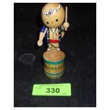 VINTAGE KOKESHI SUBARU SOUVENIR DOLL & DRUM