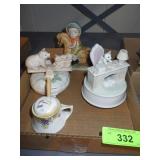 VINTAGE MUSIC BOXES, MUSTARD  (W/ REPAIRED LID).>>