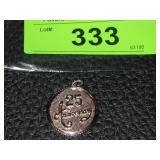 STERLING 25TH ANNIVERSARY PENDANT 5.44 GRAMS
