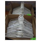 2 BL- PLASTIC CLOTHES HANGERS (SOME HEAVY DUTY)