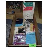 ASST. SEWING NOTIONS- ZIPPERS, BUTTONS, TRACING >>