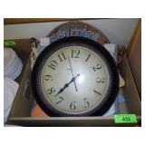 QUILTED WALL HANGING, KITSCHY WALL HANGERS, CLOCK