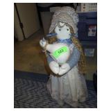 24" DOORSTOP DOLL WITH DUCK