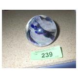 SIGNED ART GLASS PAPERWEIGHT