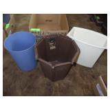 3 TRASH CANS / WASTE BASKETS