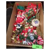 CHRISTMAS PICKS, ORNAMENTS, MINI STOCKINGS, ETC
