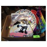 ASST. BIRTHDAY PARTY DECORATIONS & SERVING BOWLS