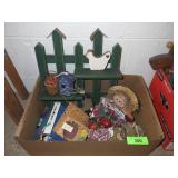 ASST. COUNTRY DECOR- FENCE SHELF, BIRDHOUSE, >>>>>