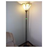 STAINED GLASS LOOK TORCHIERE LAMP-MATCHES #133