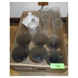 MILK GLASS COMPOTE, CANDY JAR, STEMWARE