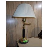 VINTAGE BRASS & MARBLE ARTICULATING LAMP