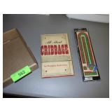 CRIBBAGE GAME & 1975 CRIBBAGE BOOK