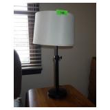 BLACK METAL ADJUSTABLE TABLE LAMP