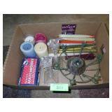 ASST.A CANDLE HOLDERS, CANDLES, MATCHBOOKS