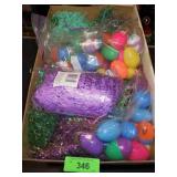 EASTER GRASS & PLASTIC EGGS- EASTER